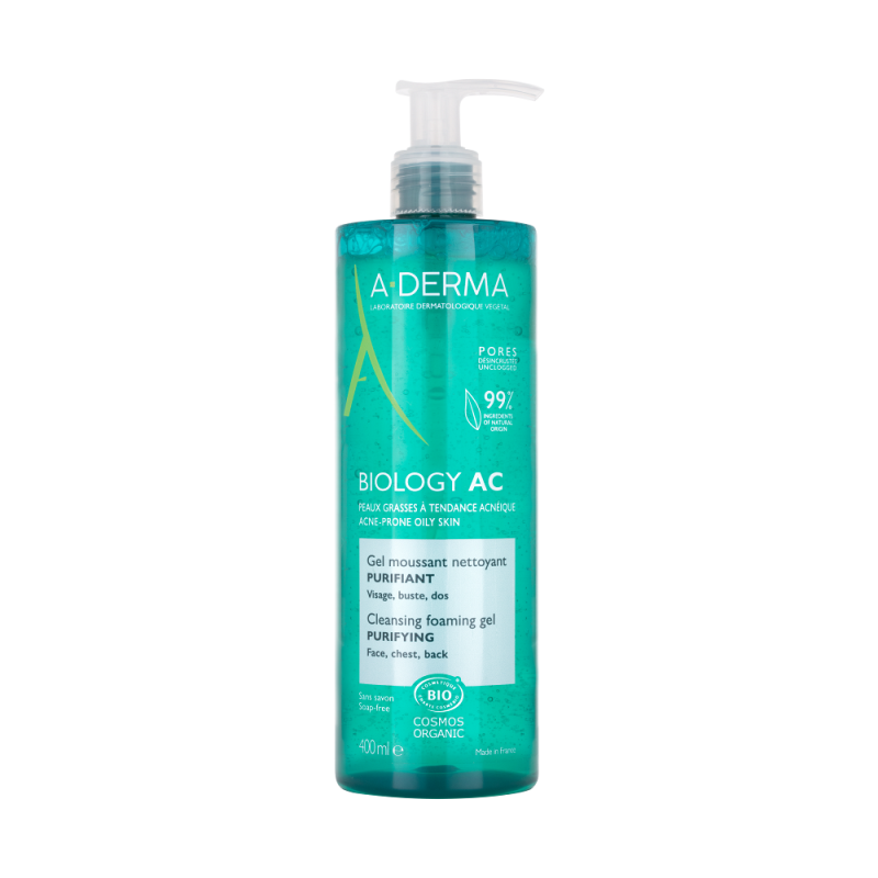 A-DERMA BIOLOGY AC Čisticí pěnivý gel 400ml