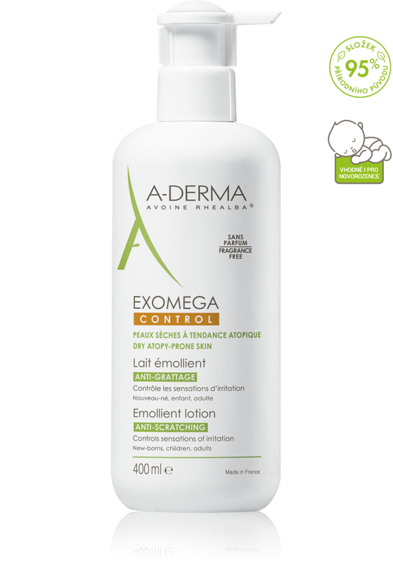 A-DERMA Exomega CONTROL Emolienční mléko 400ml