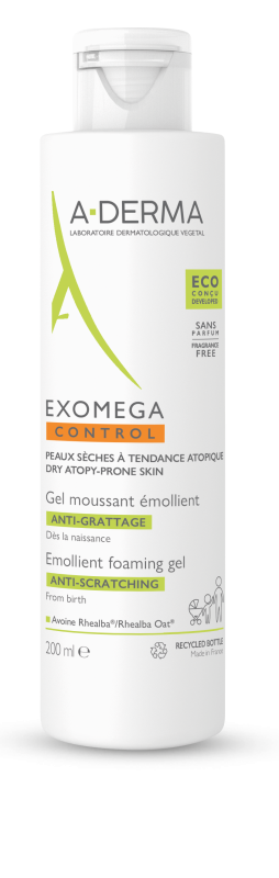 A-DERMA Exomega CONTROL Zvláč.pěnivý gel 200ml