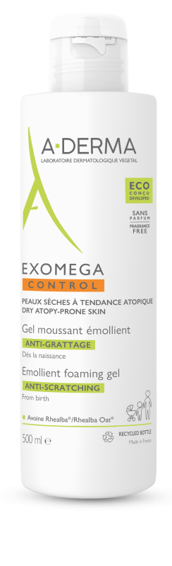 A-DERMA Exomega CONTROL Zvláč.pěnivý gel 500ml