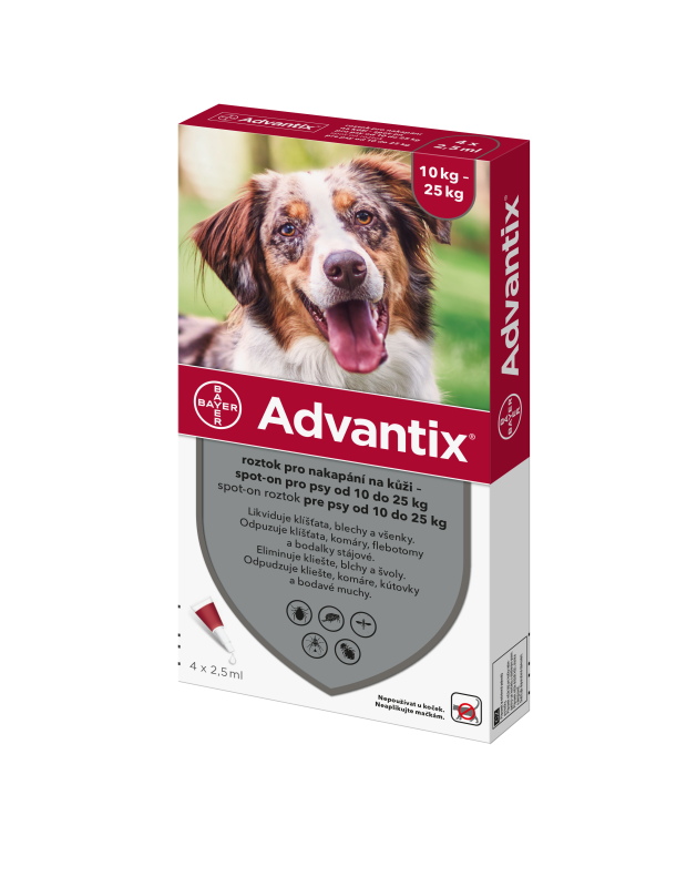 Advantix pro psy 10-25kg spot-on 4x2.5ml