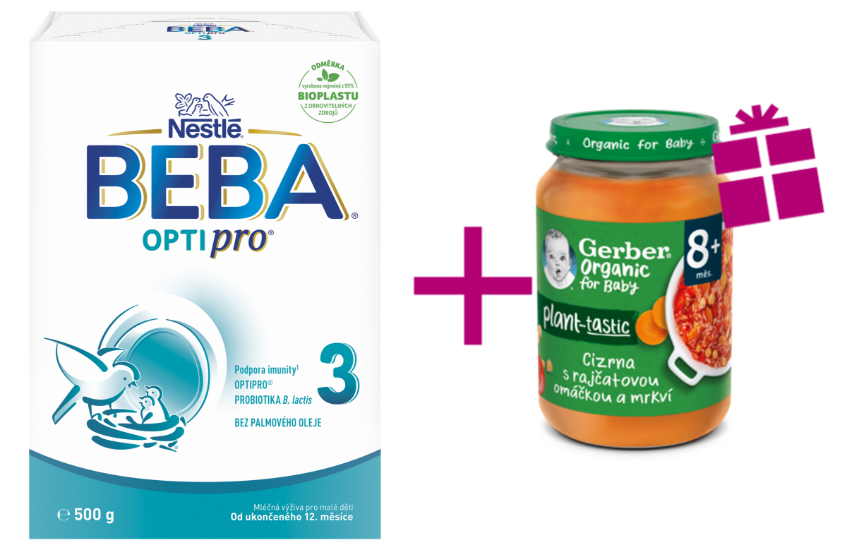 BEBA OPTIPRO 3 batolecí mléko 500g