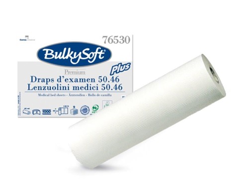BulkySoft - Vyšetřovací podložka 50cmx50m, 100% celulóza, 2vrstvý (9ks/krt)