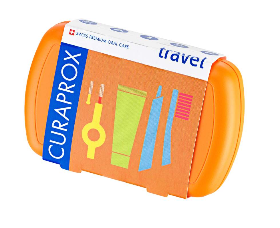 CURAPROX Travel set cestovní sada oranžová