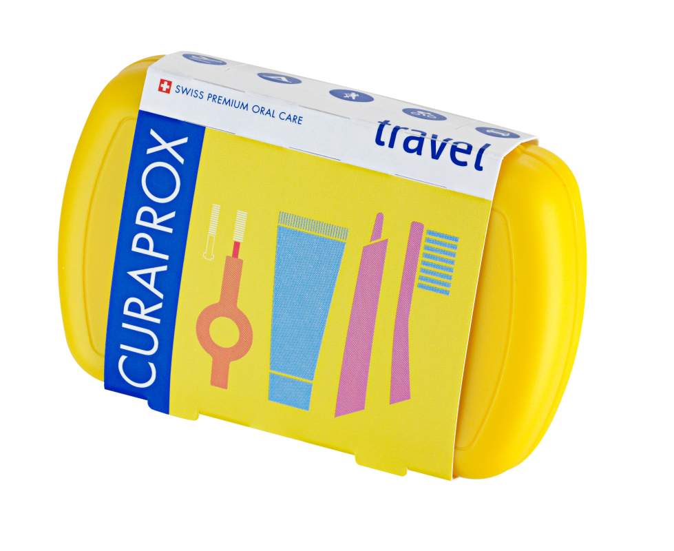CURAPROX Travel set cestovní sada žlutá