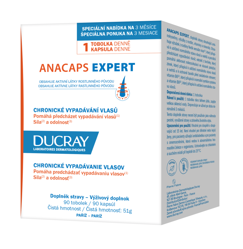 DUCRAY Anacaps Expert-chronické vypad.vlasů cps.90