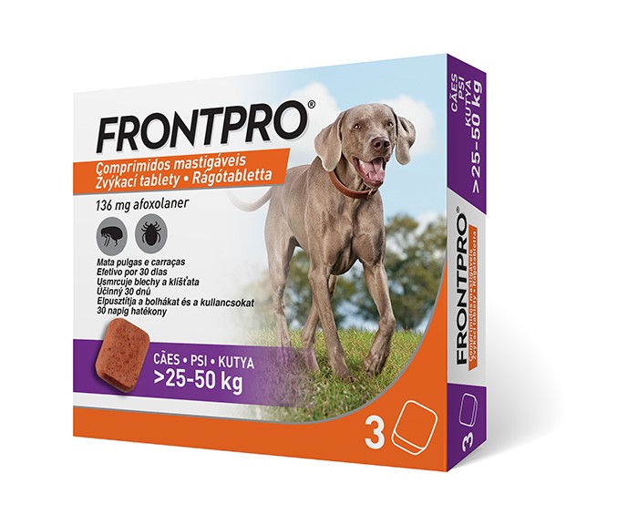 Frontpro 136mg 25-50kg žvýkací tbl.3