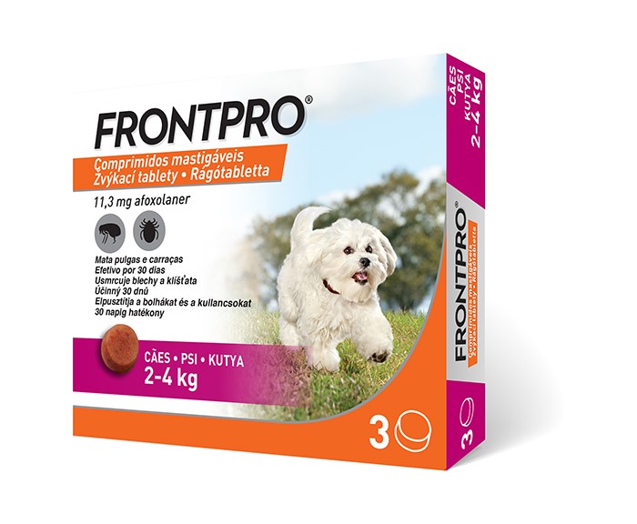 FRONTPRO? žvýkací tablety pro psy (2-4 kg) 11,3 mg, 3 tablety