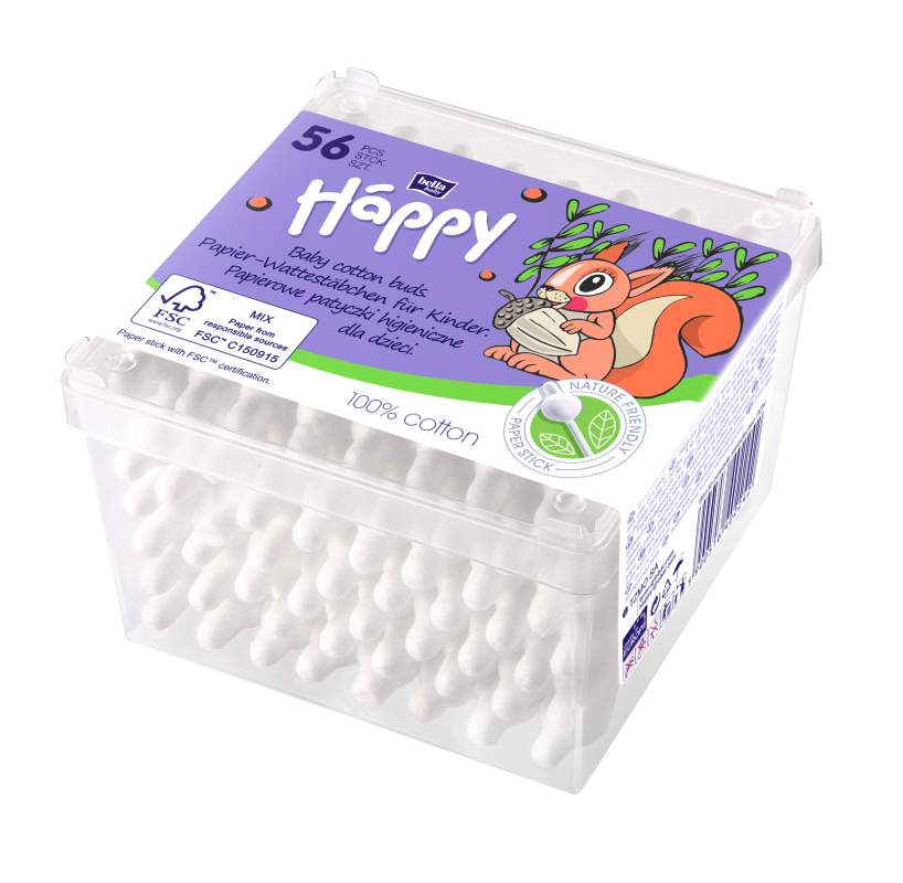 Happy hygienické tyčinky 56ks