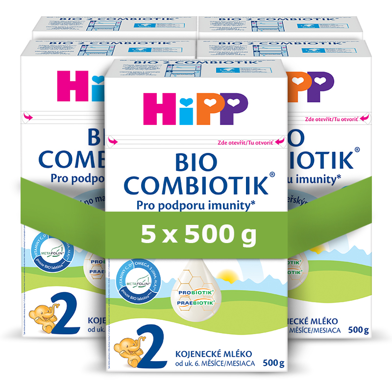 HiPP MLÉKO 2 BIO Combiotik 5x500g