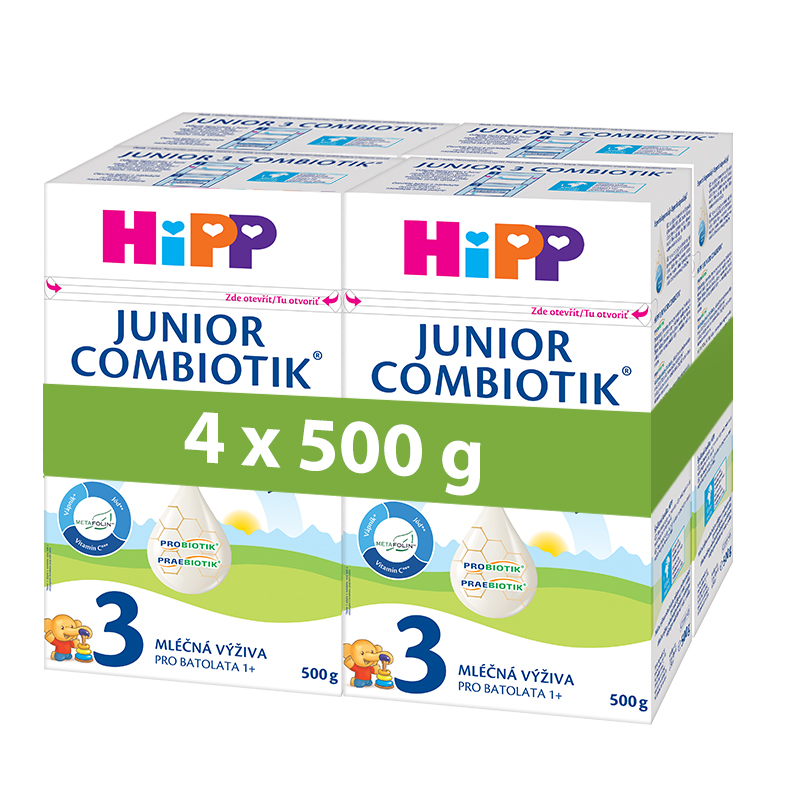 HiPP MLÉKO 3 JUNIOR Combiotik 4x500g