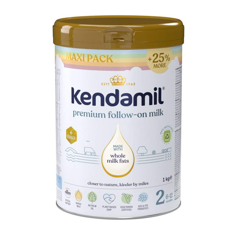 Kendamil Premium kojen.pokrač.mléko 2 HMO+ XXL 1kg