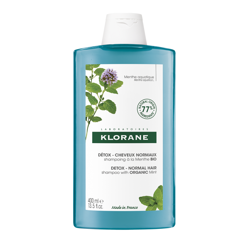 KLORANE Šampon detoxikační a BIO máta vodní 400ml