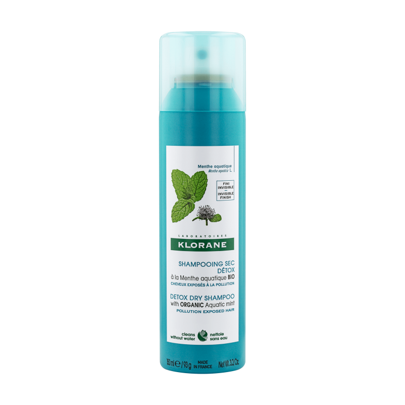 KLORANE Suchý šampon máta vodní-detox 150ml