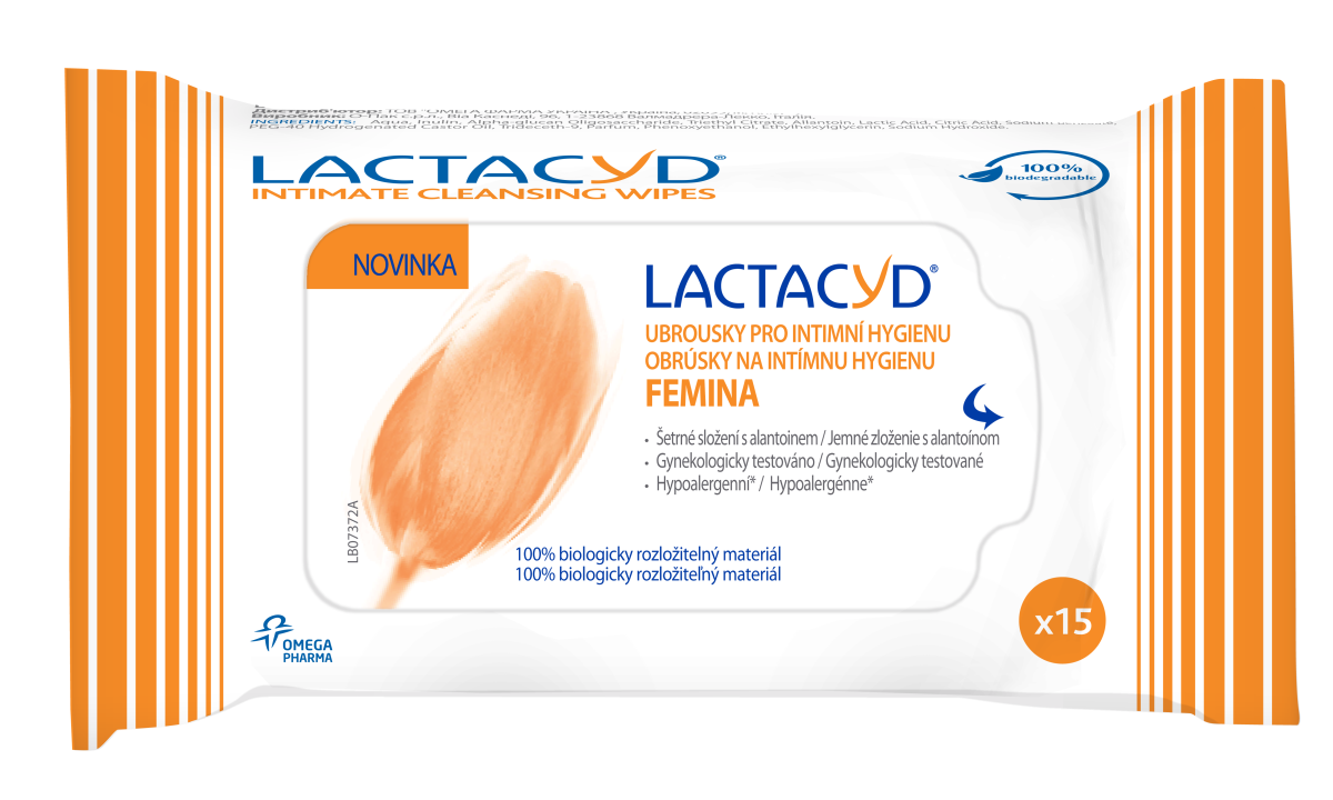 Lactacyd ubrousky Femina 15ks